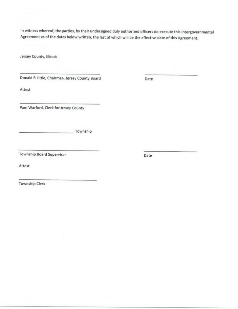 Piasa Township Intergovernmental Agreement Pg. 3